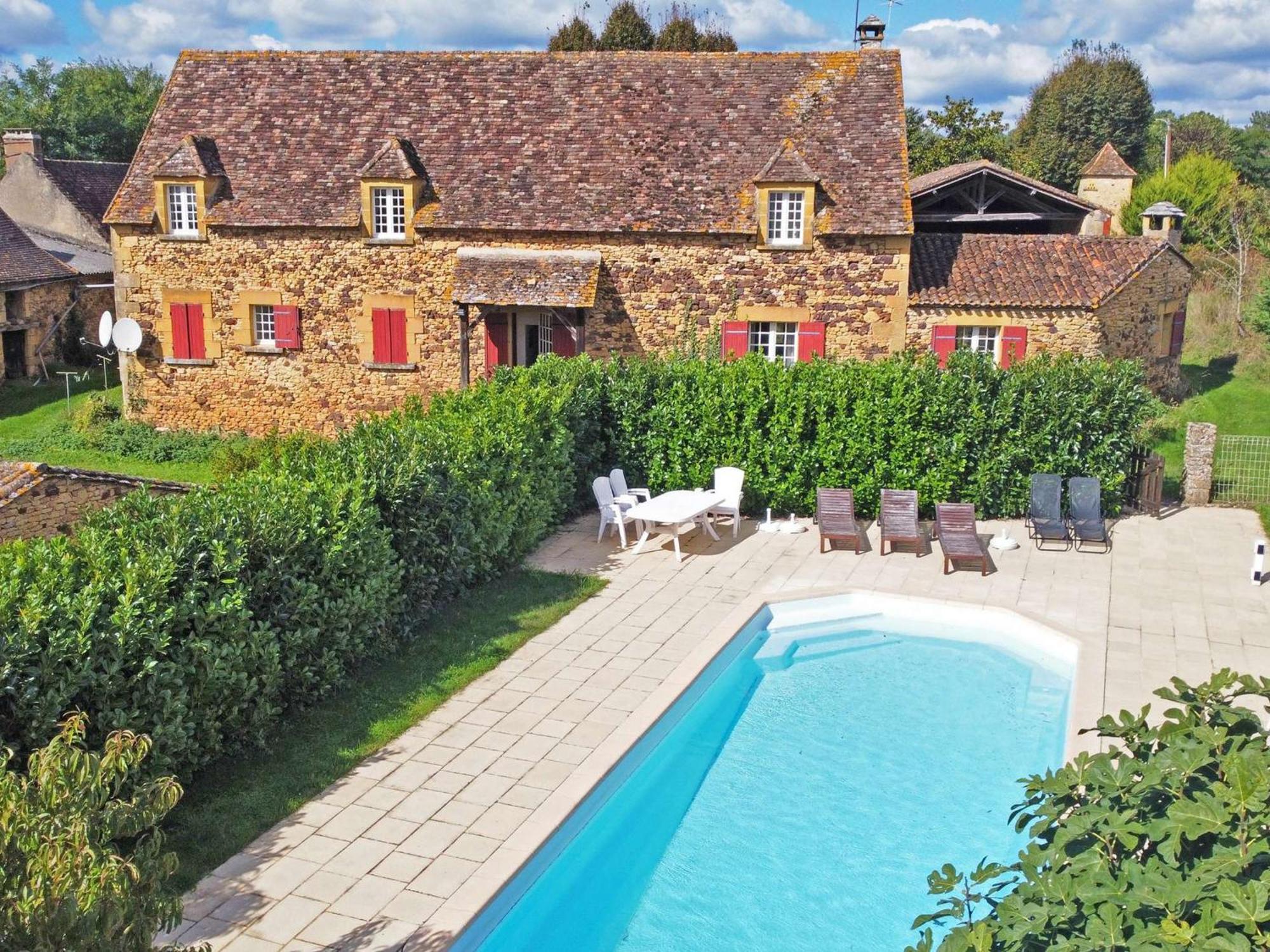 Charmante Maison En Pierre Avec Piscine Privee, 8 Personnes, Proche Des Bastides - Fr-1-824-19 Le Buisson-de-Cadouin Екстер'єр фото